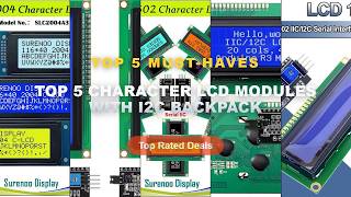 Amazing Top 5 Character LCD Modules With I2C Backpack You Need To See - 1602 16x2 HD44780 for Arduin