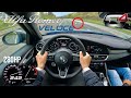Alfa romeo giulia veloce 280hp acceleration top speed autobahn pov