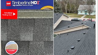 GAF Timberline HDZ Shingles (Charcoal) Before & After #borkroofing #gaf