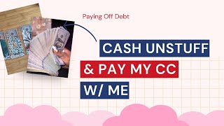 Unstuffing my Cash Envelopes to Pay Back my Credit Card | Cash Stuffing for Beginners
