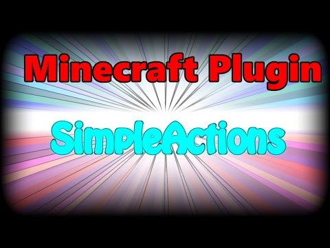 Minecraft Plugin使い方 紹介SimpleActions　How to use SimpleActions