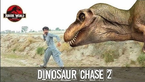 T-Rex Chase Part 2- Jurassic World fun Movie | Jurassic World Fan Filam Dinosaur filami clip