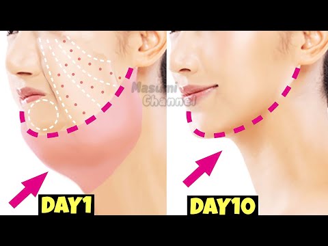 FACE LIFTING EXERCISES For DOUBLE CHIN + FACE FAT +NECK FAT | Jowls & Laugh Lines | Anti-Aging