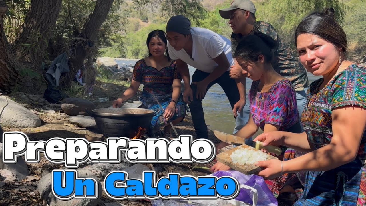 Preparando un Caldo de RES a la Orilla del Rio/ Día De Campo🍀