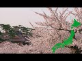日本の桜【北海道函館市五稜郭公園】