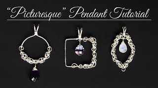 'Picturesque' Pendant Tutorial: How to Make an Elegant Necklace or Earrings Using Wire Scraps