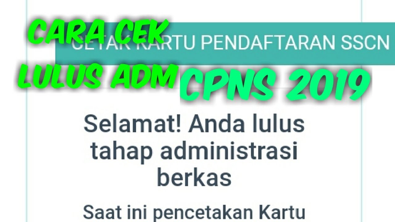 Cara Cek Status Lulus Administrasi di Portal SSCN CPNS 