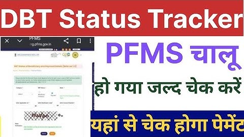 DBT Status Tracker PFMS चालू हो गया जल्दी चेक करें | यहां से चेक होगा पेमेंट | UP Pension Kab Aaegi