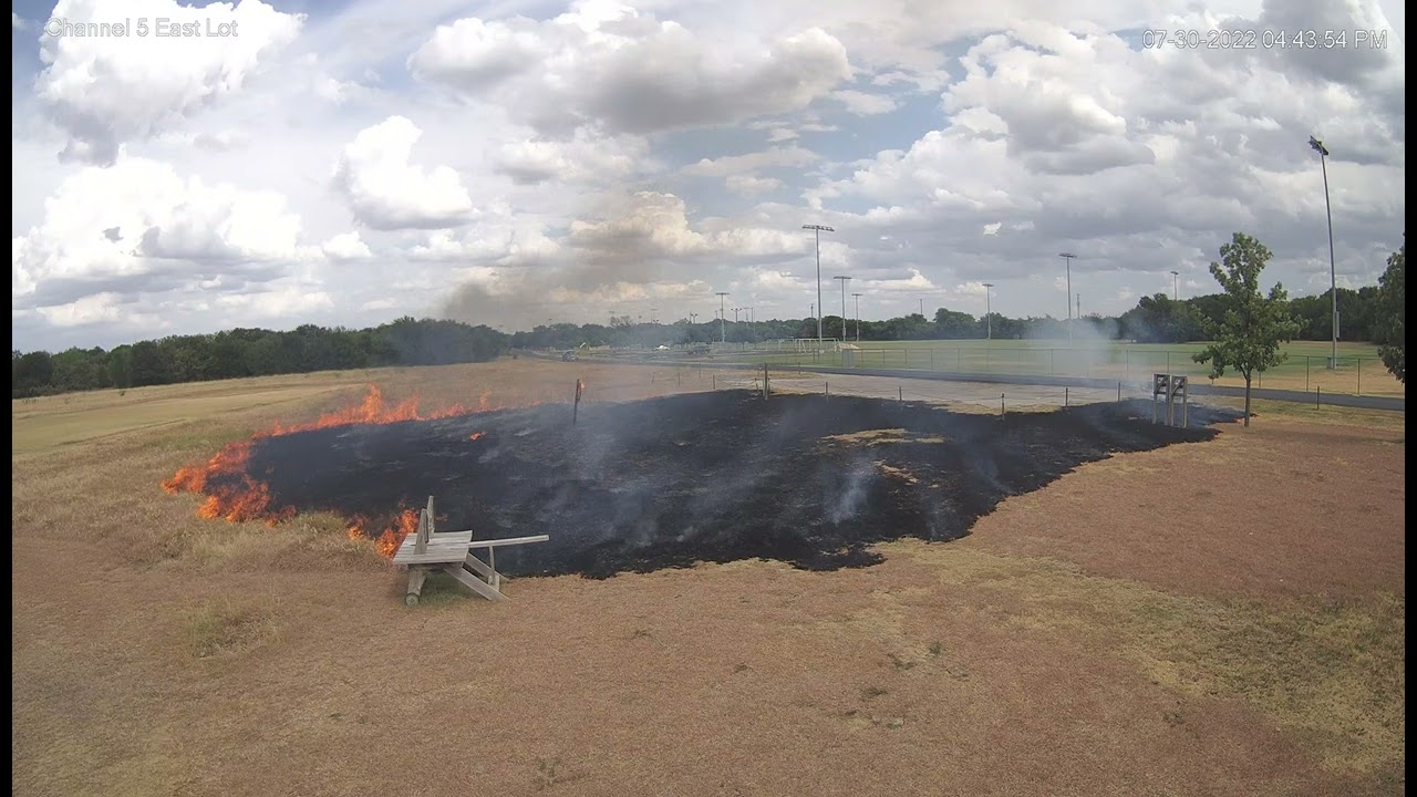 fireworks started grass fire