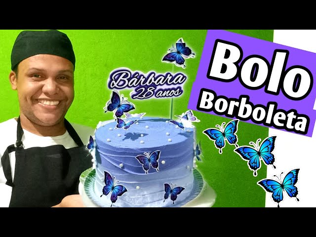 Bolo borboleta azul n⁰1 