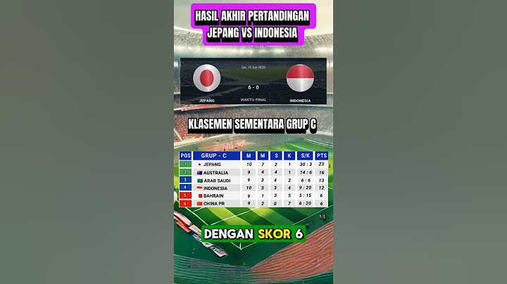 hasil akhir pertandingan antara timnas Indonesia vs Jepang, JEPANG 6-0 INDONESIA #indonesiavsjapan