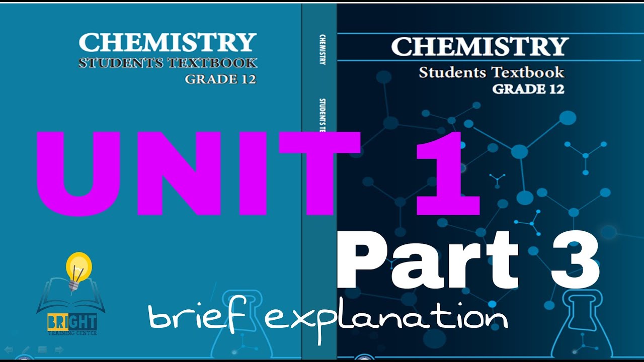 ETHIOPIAN GRADE 12 CHEMISTRY UNIT 1 part 3 - YouTube
