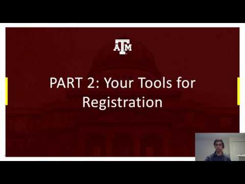 Course Registration at TAMU (2) -- Tools for Registering
