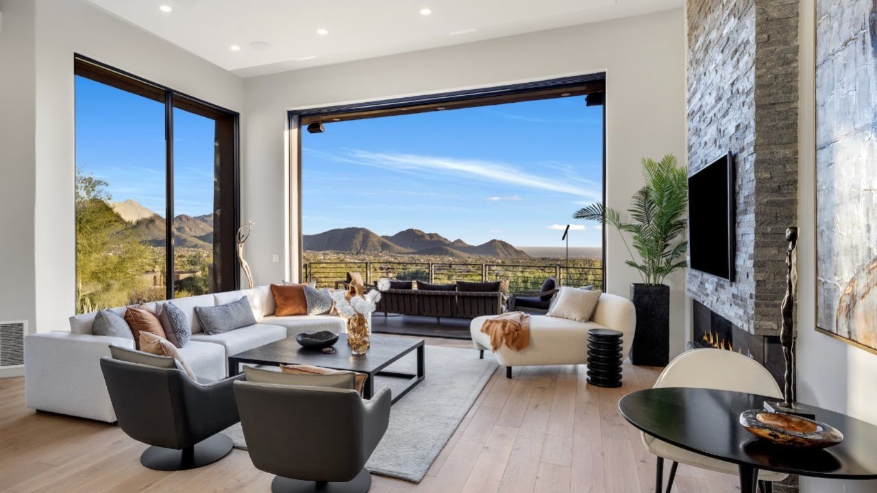 Modern Desert Masterpiece with Panoramic Views in Desert Highlands | 10040 E Happy Valley Road 