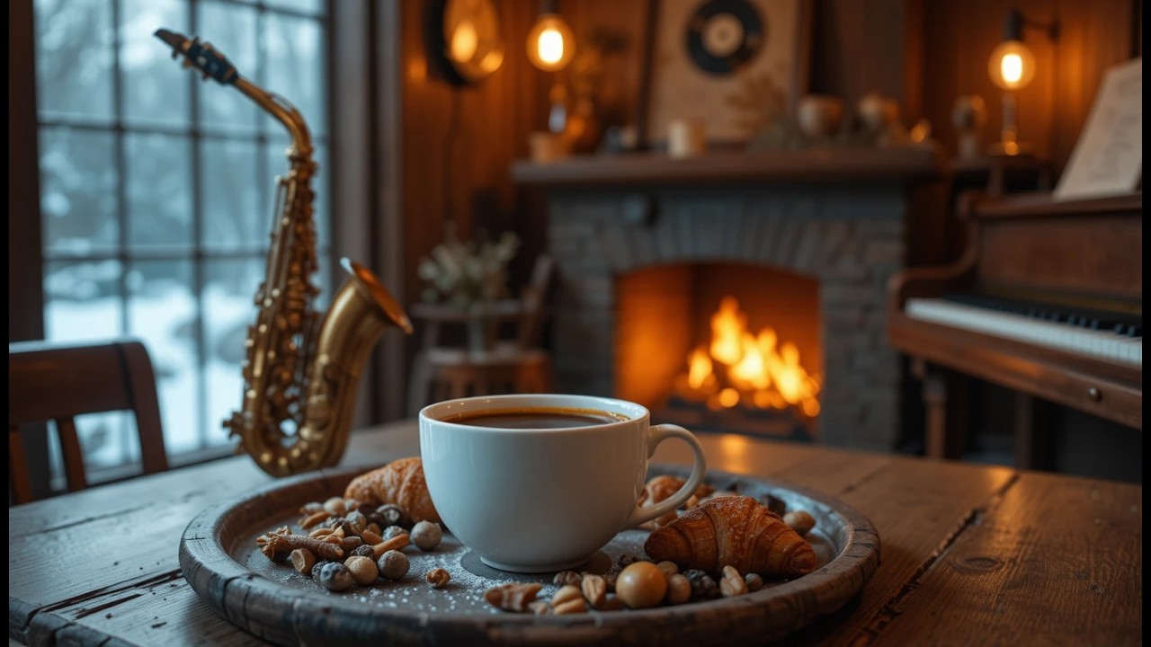 【作業用BGM】静けさに浸るウィンタージャズ｜集中が途切れない冬BGM ❄️🌙 | Winter Jazz for Continuous Focus