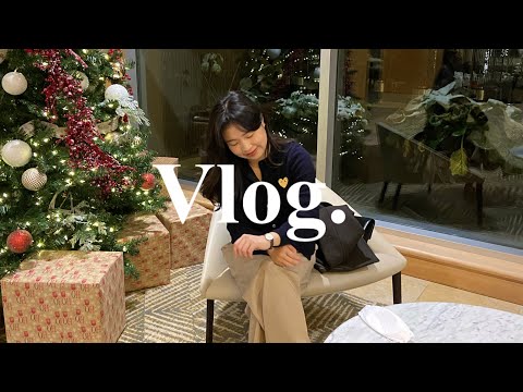🎄christmas vlog, 화이트 크리스마스, 파인 다이닝, 자취생 일상, 밴쿠버 브이로그🥂