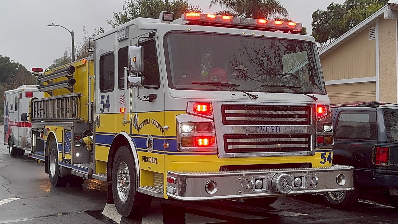 Ventura County Fire Department Engine 54 ( E54 ) Onscene a Medical ...