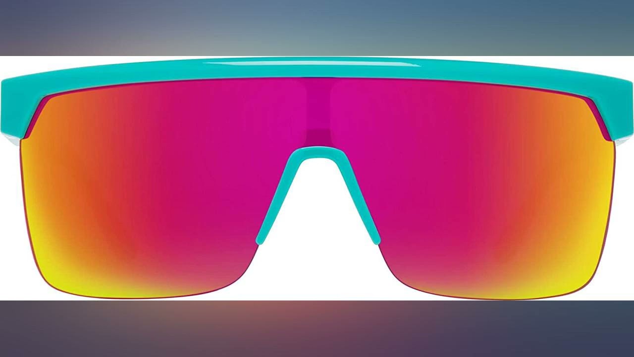 SPY Optic Flynn 50//50, Semi-rimless Shield Sunglasses, Color and Contrast review