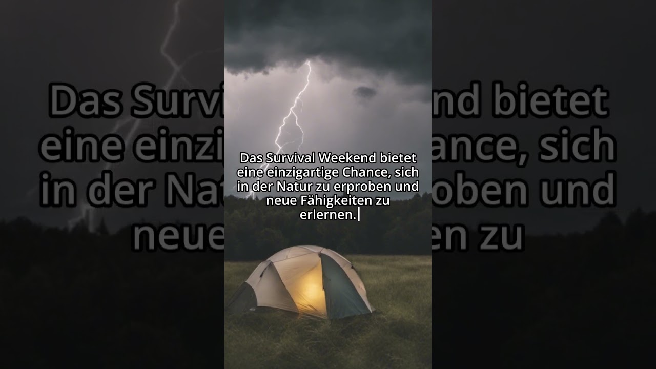 Survival Weekend: Der ultimative Test für Outdoor-Enthusiasten 