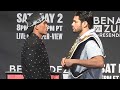 David Benavidez STARES DOWN Bigger Zurdo Ramirez during FACE OFF