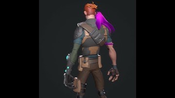 stylized 3d game character