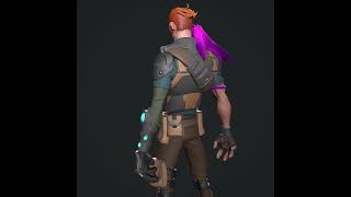 stylized 3d game character