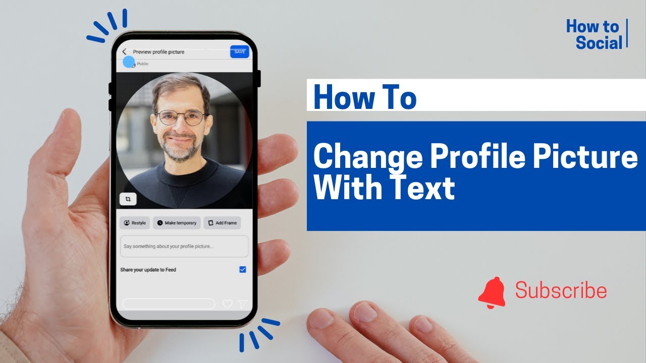 Facebook Profile Picture with Text on Mobile (Android) | Step-by-Step Guide (2026)
