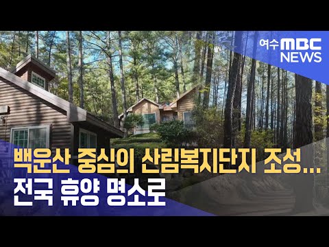 <strong>백운산</strong> 중심의 산림복지단지 조성...전국 휴양 명소로 -R(231117금/뉴스데스크)
