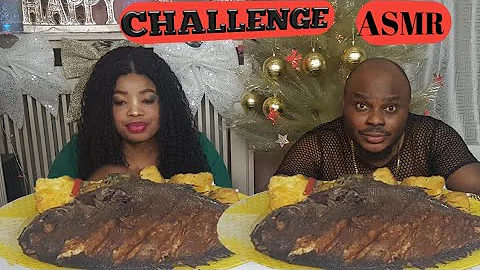I BAPTIZE MY WIFE ? YAM PORRIDGE WITH GRILLED FISH MUKBANG CHALLENGE