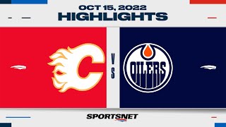 NHL Highlights | Flames vs. Oilers - October 15, 2022