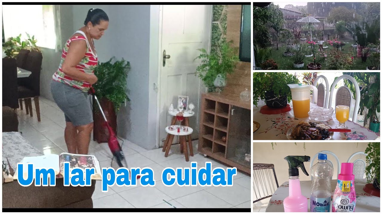 Rotina de uma dona de casa que ama cuidar do seu lar.