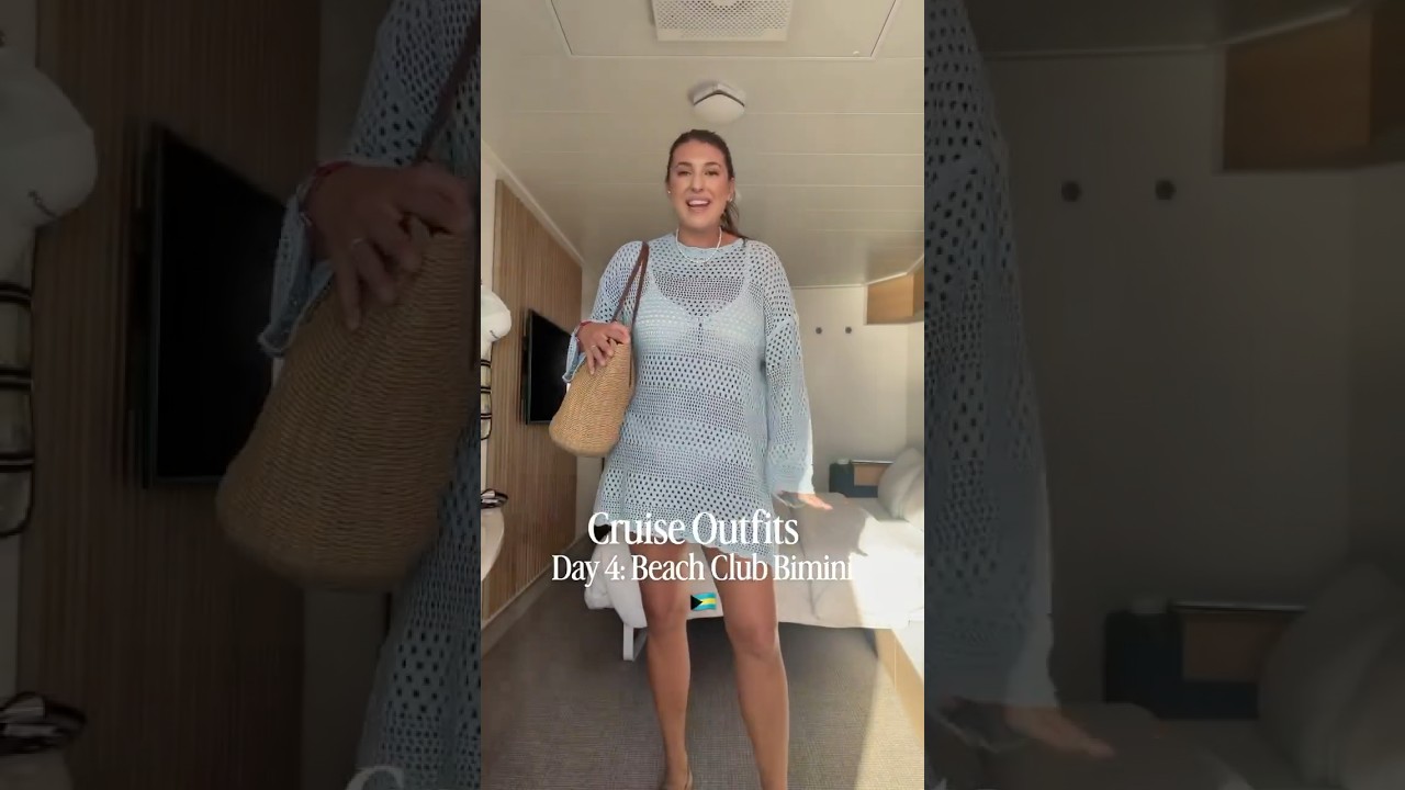 GRWM for Bimini, Bahamas 🇧🇸 Cruise Outfit Ideas #shorts #cruiseoutfits