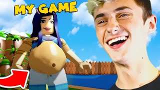 I Reacted to YouTubers Playing MY GAME 😂 .. (Roblox)