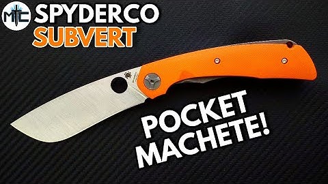 Spyderco Subvert Folding Knife - Overview and Review