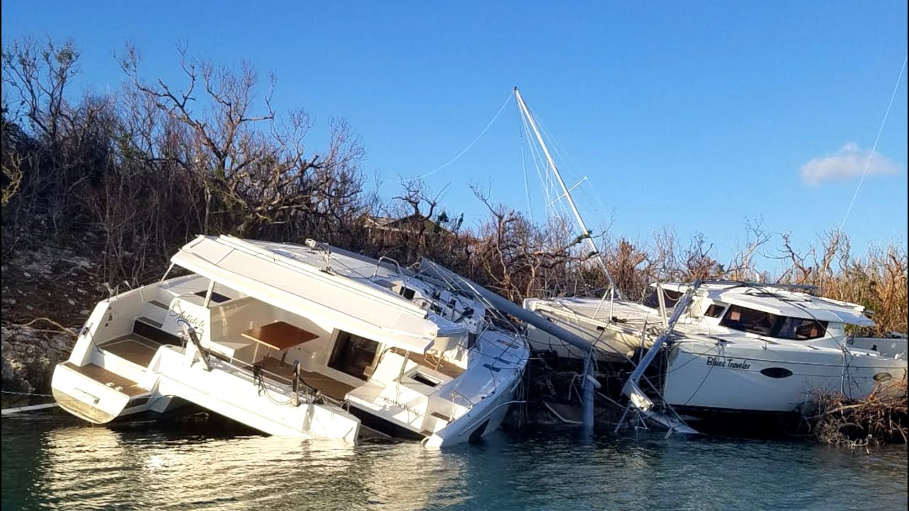 wrecked catamaran for sale
