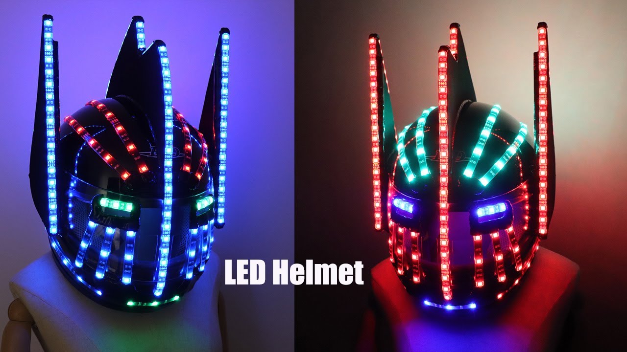 LED Helmets Fashion Luminous Flashing Marquee Glowing Helmet YouTube
