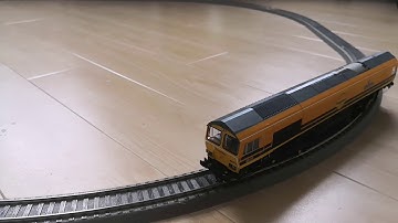 Hornby Class 66. 66413. Freightliner Orange livery. Function test