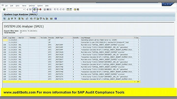 security in SAP-Custom transaction Tracing