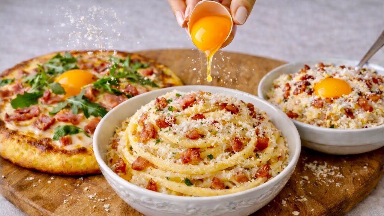 No Flour, No Carbs! I Eat Carbonara and Lose Weight — Pasta, Pizza & Risotto!