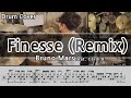 Finesse (Remix) - Bruno Mars (feat. Cardi B) Drum Cover & Drum score 드럼커버 & 드럼악보