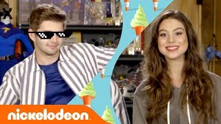 Jack Griffo & Kira Kosarin Answer Your Q's & Respond to Comments  | The Thundermans | Nick