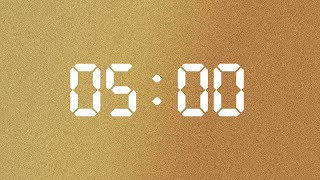 5 Minute Timer - Quick Focus Burst | Gold Edition | NX