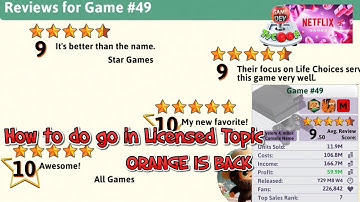 Game Dev Tycoon - Netflix - How to Create a Good License Orange is Back with Rewards