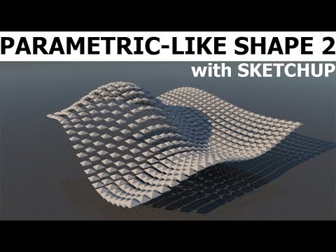 [Sketchup Tutorial] Parametric-like shape 2 with Sketchup
