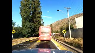 Tramo por la CH60, desde Río Colorado hasta La Florida y Las Vizcachas. Los Andes. Valparaíso.Chile