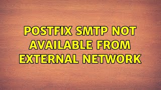 Ubuntu: Postfix SMTP not available from external network