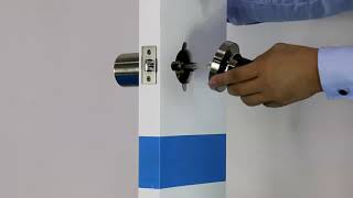 how to install IULOCK IU-20 electronic door knob keypad door knob, BOTHSTAR smart door knob