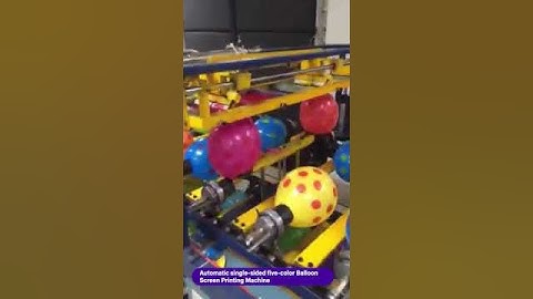 Automatic single-sided five-color balloon screen printing machine