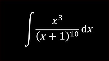 Integral - Integrate x^3/(x+1)^10 dx