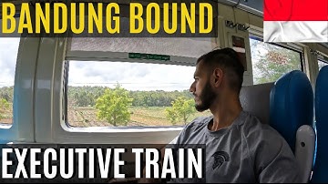 First Time Trying The EXECUTIVE Train In Indonesia!! (Yogyakarta to Bandung) 🇮🇩